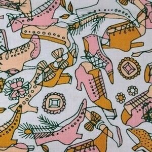 Windham Fabrics Novelty Cotton Fabric Shoes‎ Print 3 Yards x 44 Inches